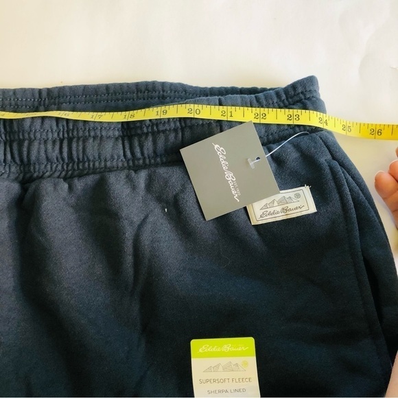 Eddie Bauer Big Men’s Supersoft Fleece Sherpa Lined Sweatpants Plus Size 3XB - Picture 12 of 16